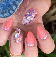 Load image into Gallery viewer, Belle-inis &amp; Blooms- Pastel Chunky Glitter Nail Dip Powder
