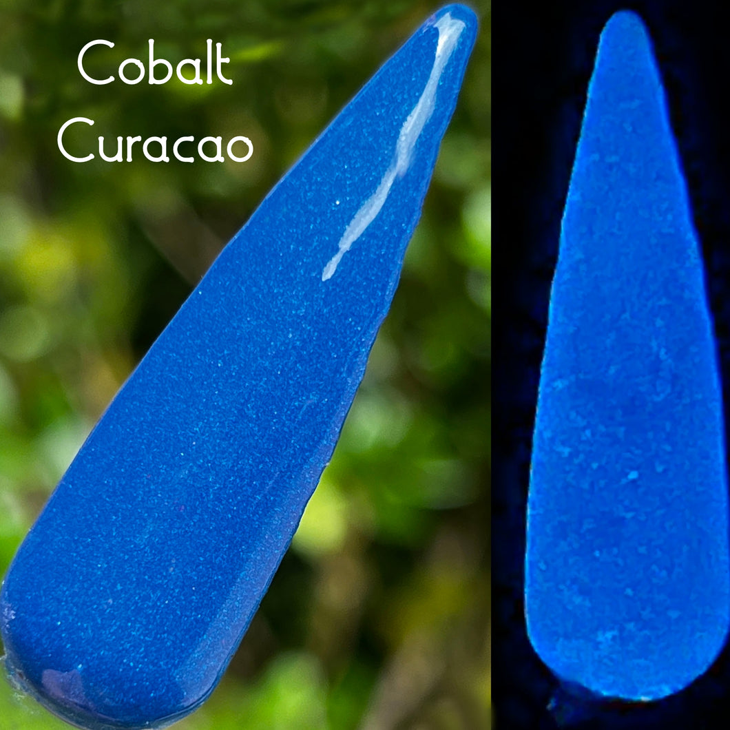 Cobalt Curacao - Blue Glow Nail Dip Powder