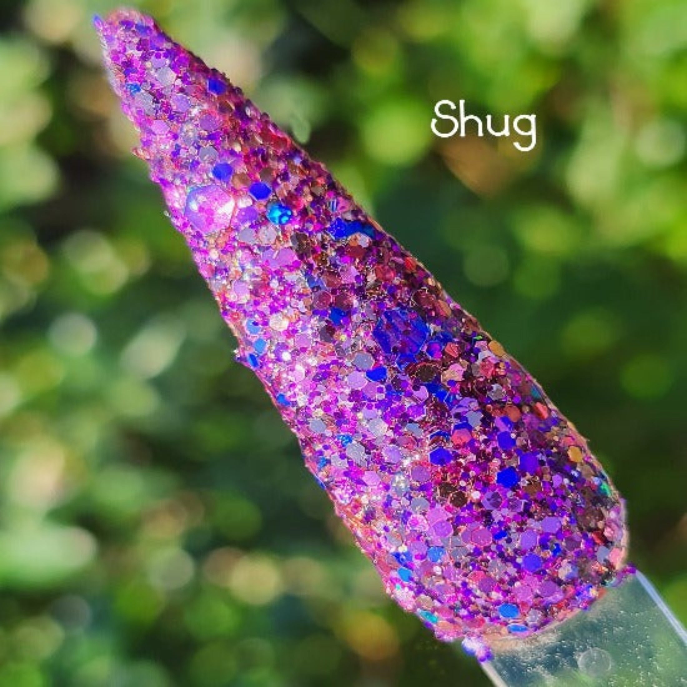 Shug- Purple, Pink, Gold, and Rose Gold Glitter Nail Dip Powder – Nellie  Belle's Nails