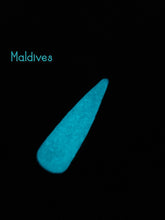 Load image into Gallery viewer, Maldives - Aqua/Turquoise Glow Nail Dip Powder
