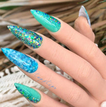Load image into Gallery viewer, Caribbean Breeze - Seafoam Green Shimmer Nail Dip Powder

