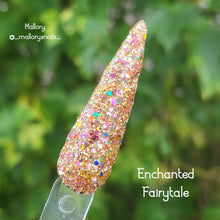 Load image into Gallery viewer, Enchanted Fairytale-Gold and Multi Color Glitter Nail Dip Powder
