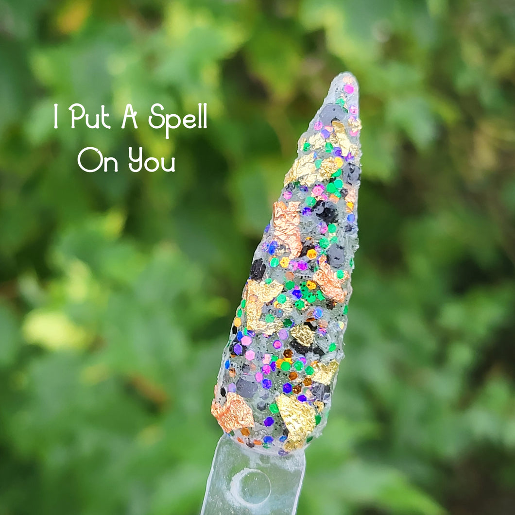 I Put A Spell On You  -Glitter and Foil Mix Nail Dip Powder