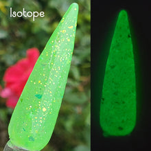 Load image into Gallery viewer, Isotope -  Green Glow, Flakes Nail Dip Powder
