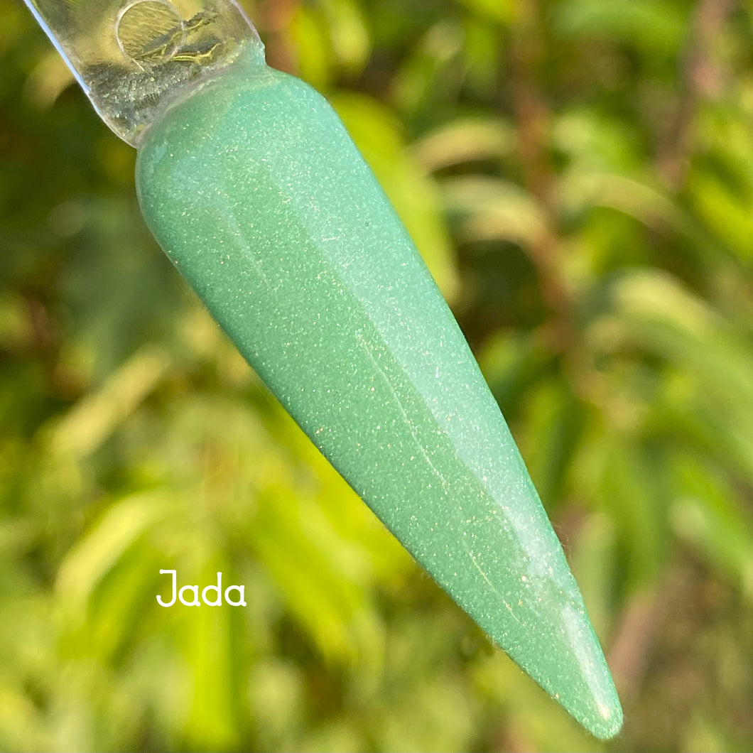 Jada- Dark Aqua/Green Shimmer Nail Dip Powder