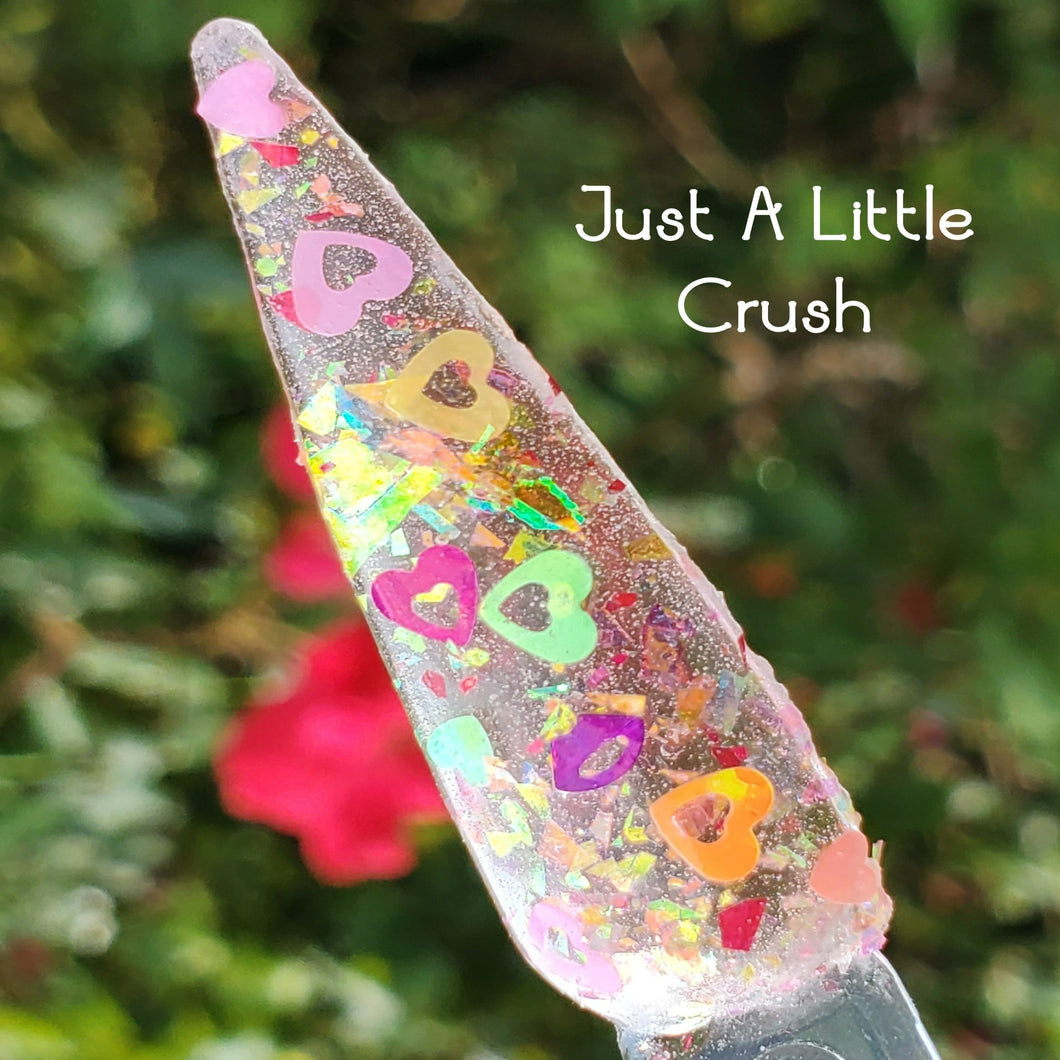 Just A Little Crush- Multi Color Glitter, Flakes Nail Dip Powder
