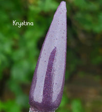Load image into Gallery viewer, Krystina - Dark Purple Shimmer Nail Dip Powder
