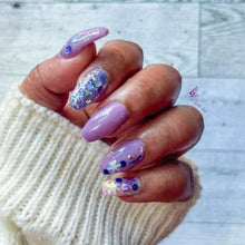 Load image into Gallery viewer, Twinkle Ultra - Lavender, Blue, Periwinkle and Silver Glitter Nail Dip Powder
