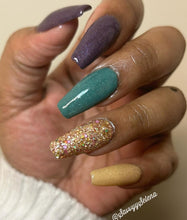Load image into Gallery viewer, Enchanted Fairytale-Gold and Multi Color Glitter Nail Dip Powder
