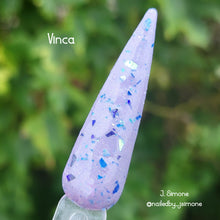 Load image into Gallery viewer, Vinca- Periwinkle, Blue Flakes Nail Dip Powder
