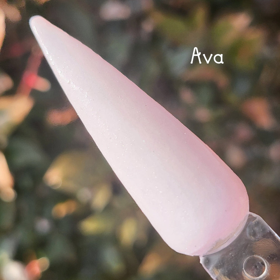 Ava- Pale Pink Shimmer Nail Dip Powder