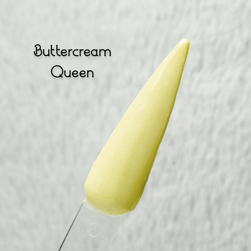 Buttercream Queen- Yellow Shimmer Nail Dip Powder