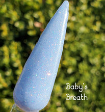 Load image into Gallery viewer, Baby&#39;s Breath- Blue, Pink Shimmer Nail Dip Powder
