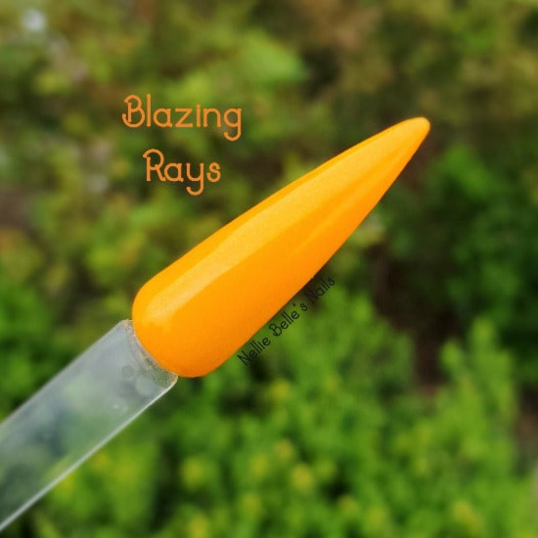 Blazing Rays - Orange Shimmer Nail Dip Powder