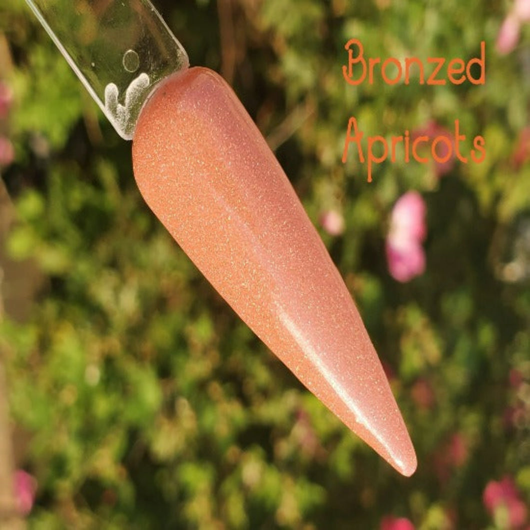 Bronzed Apricots- Apricot Shimmer Nail Dip Powder