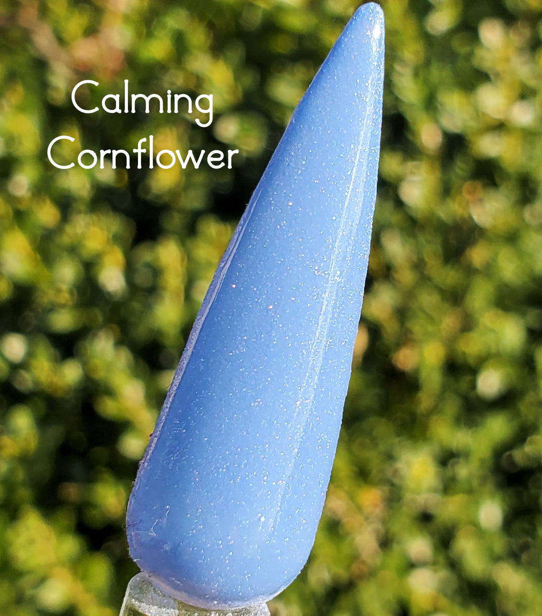 Calming Cornflower- Blue Shimmer Nail Dip Powder
