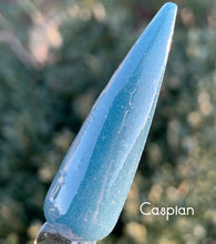 Load image into Gallery viewer, Caspian- Dark Teal Shimmer Nail Dip Powder
