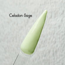 Load image into Gallery viewer, Celadon Sage- Green Shimmer Nail Dip Powder
