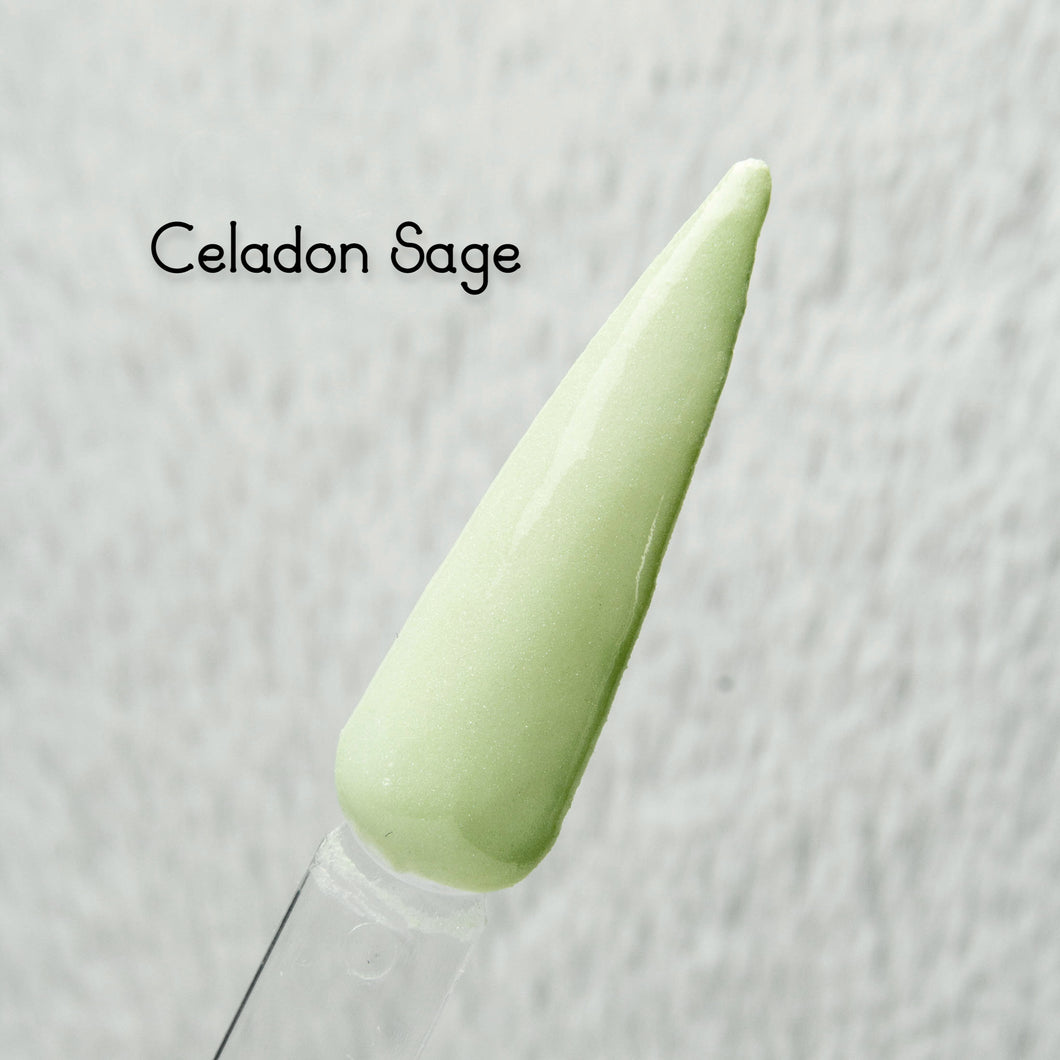 Celadon Sage- Green Shimmer Nail Dip Powder