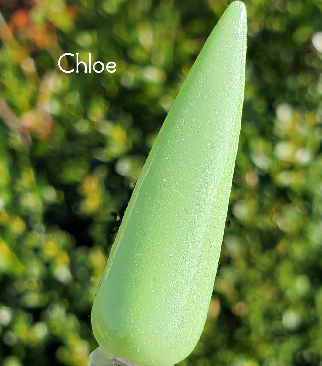 Chloe- Spring Green Shimmer Nail Dip Powder