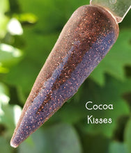 Load image into Gallery viewer, Cocoa Kisses- Brown Shimmer Nail Dip Powder
