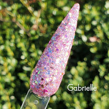 Load image into Gallery viewer, Gabrielle- Mauve Glitter, Flakes Nail Dip Powder
