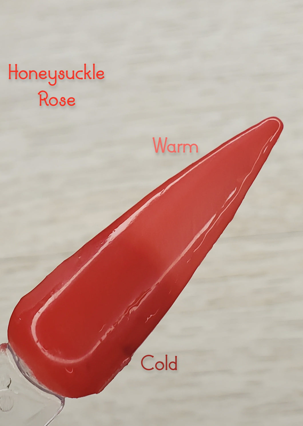 Honeysuckle Rose - Red and Coral Thermal Nail Dip Powder