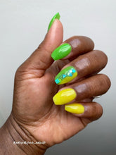 Load image into Gallery viewer, Firefly Flare - Neon Yellow Glow Nail Dip Powder
