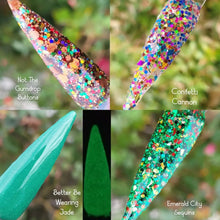 Load image into Gallery viewer, Confetti Cannon- Rainbow Glitter, Tinsel Nail Dip Powder
