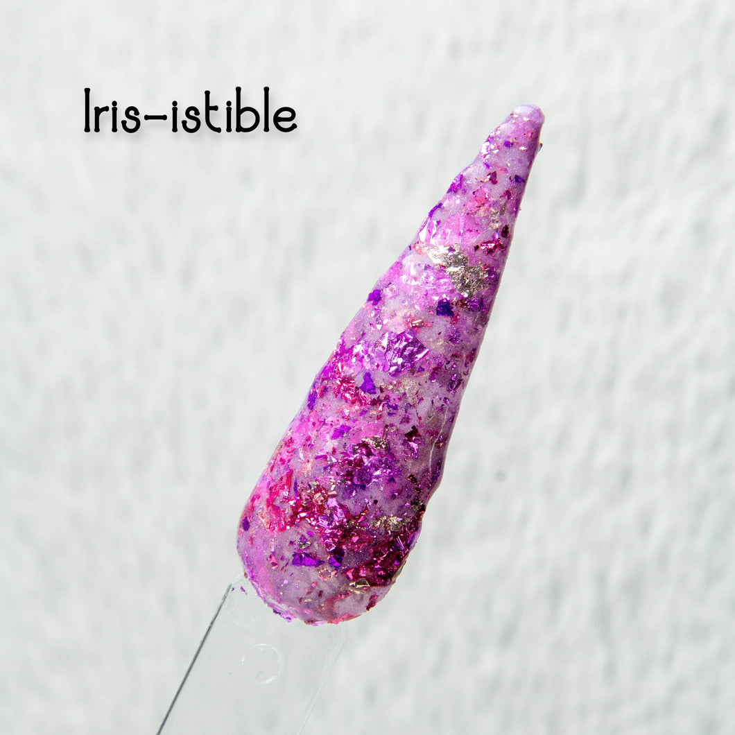 Iris-istible-Lilac Foil Nail Dip Powder