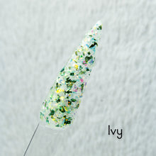 Load image into Gallery viewer, Ivy-Green Flakes Nail Dip Powder
