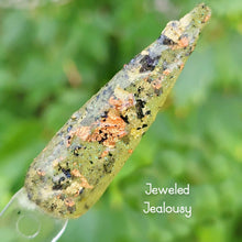 Load image into Gallery viewer, Jeweled Jealousy- Green, Copper, Gold and Black, Foil Nail Dip Powder
