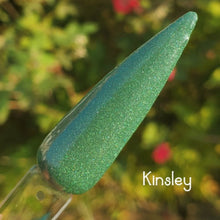 Load image into Gallery viewer, Kinsley-Green Shimmer Nail Dip Powder
