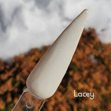 Load image into Gallery viewer, Lacey - Off White/Ivory Shimmer Nail Dip Powder
