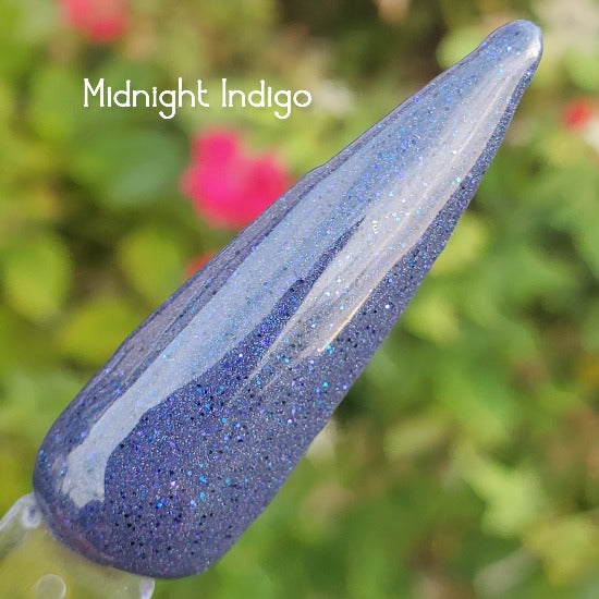 Midnight Indigo- Indigo, Blue, Purple Shimmer Nail Dip Powder
