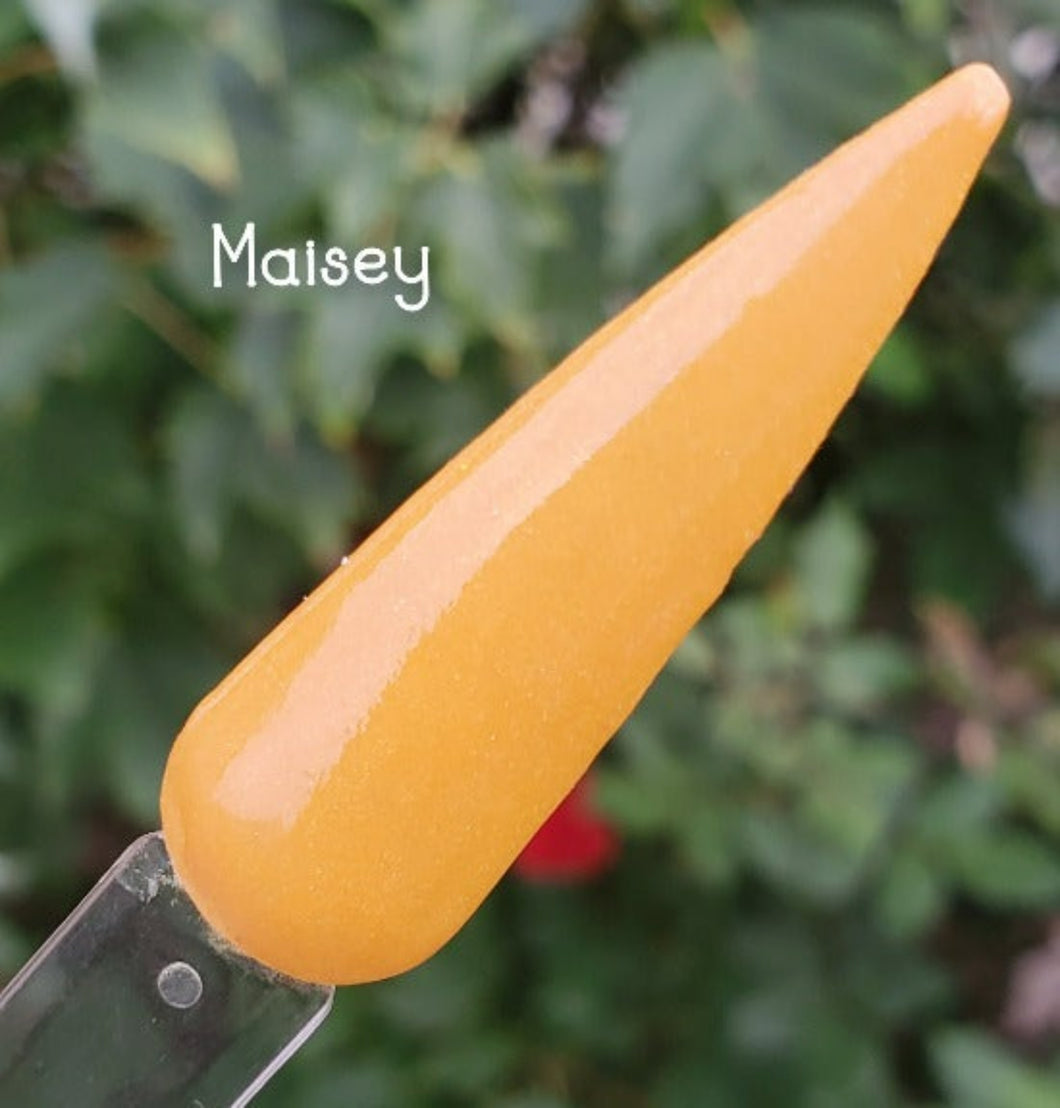 Maisey- Yellow Shimmer Nail Dip Powder