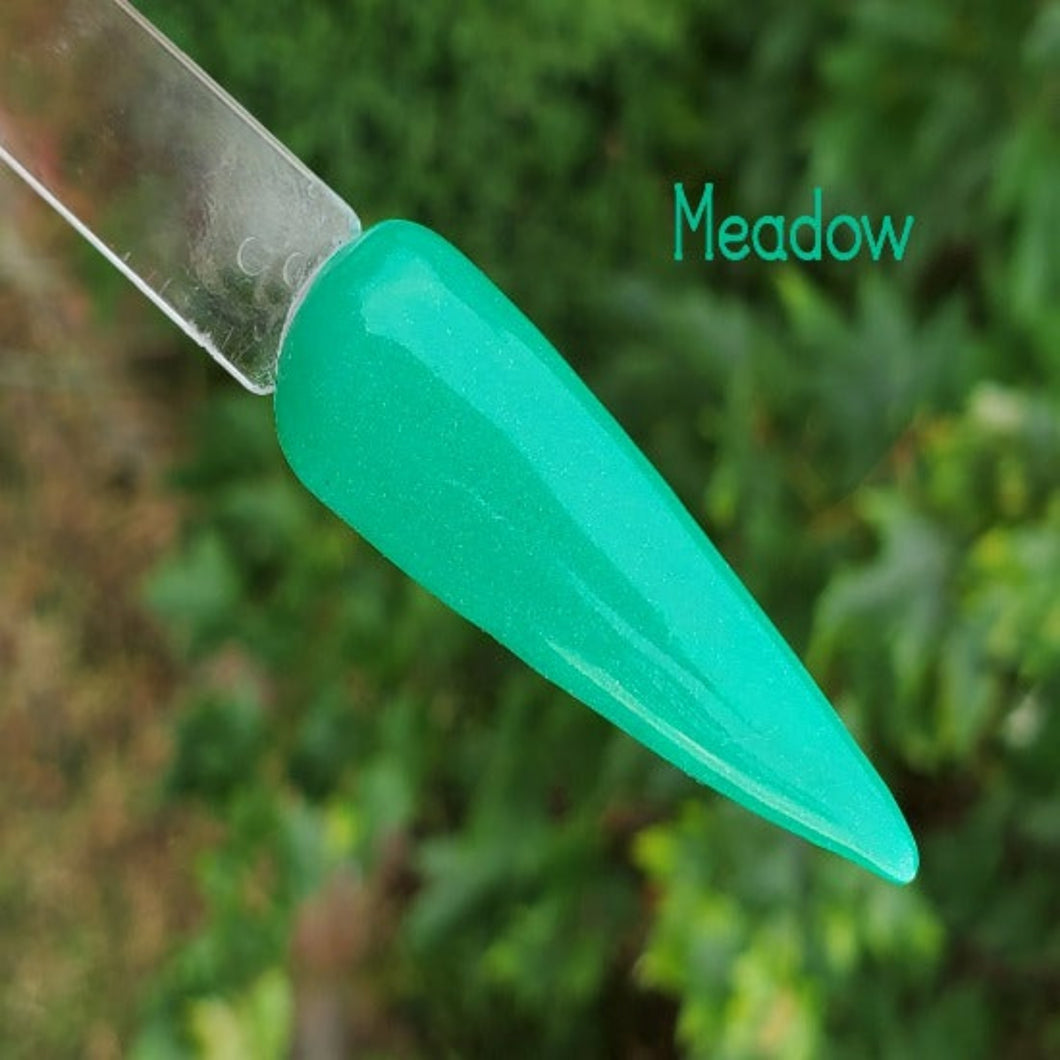 Meadow-Green Shimmer Nail Dip Powder