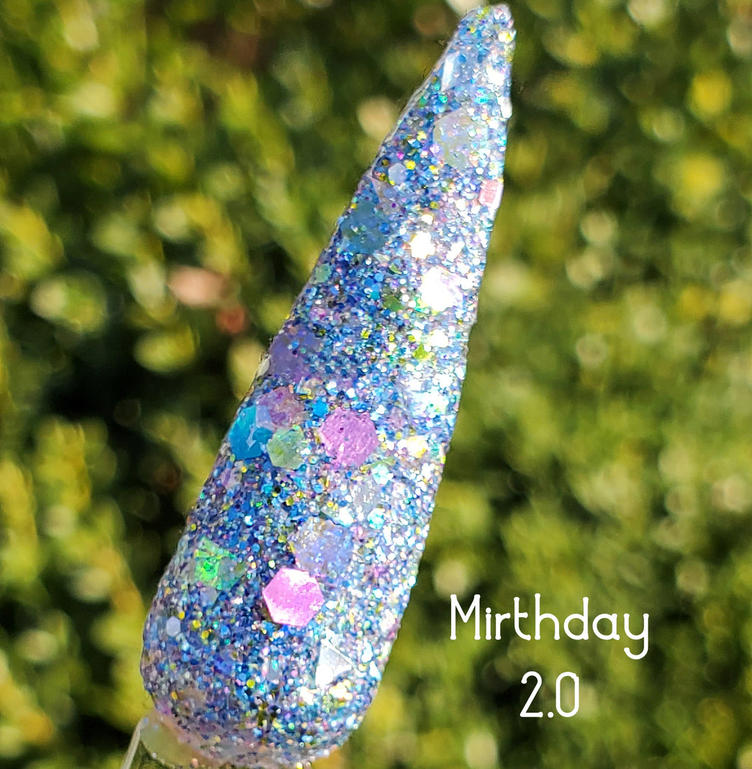 Mirthday 2.0- Pastel Chunky Glitter Nail Dip Powder