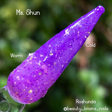 Load image into Gallery viewer, Ms. Shun-Purple Thermal, Flake Nail Dip Powder
