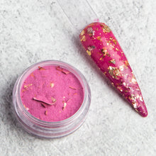 Load image into Gallery viewer, Hibiscus Luxury- Berry Thermal, Foil Nail Dip Powder
