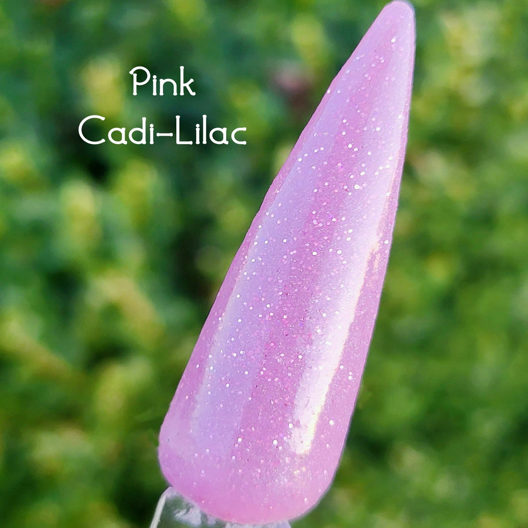 Pink Cadi-Lilac- Lilac, Pink Shimmer Nail Dip Powder