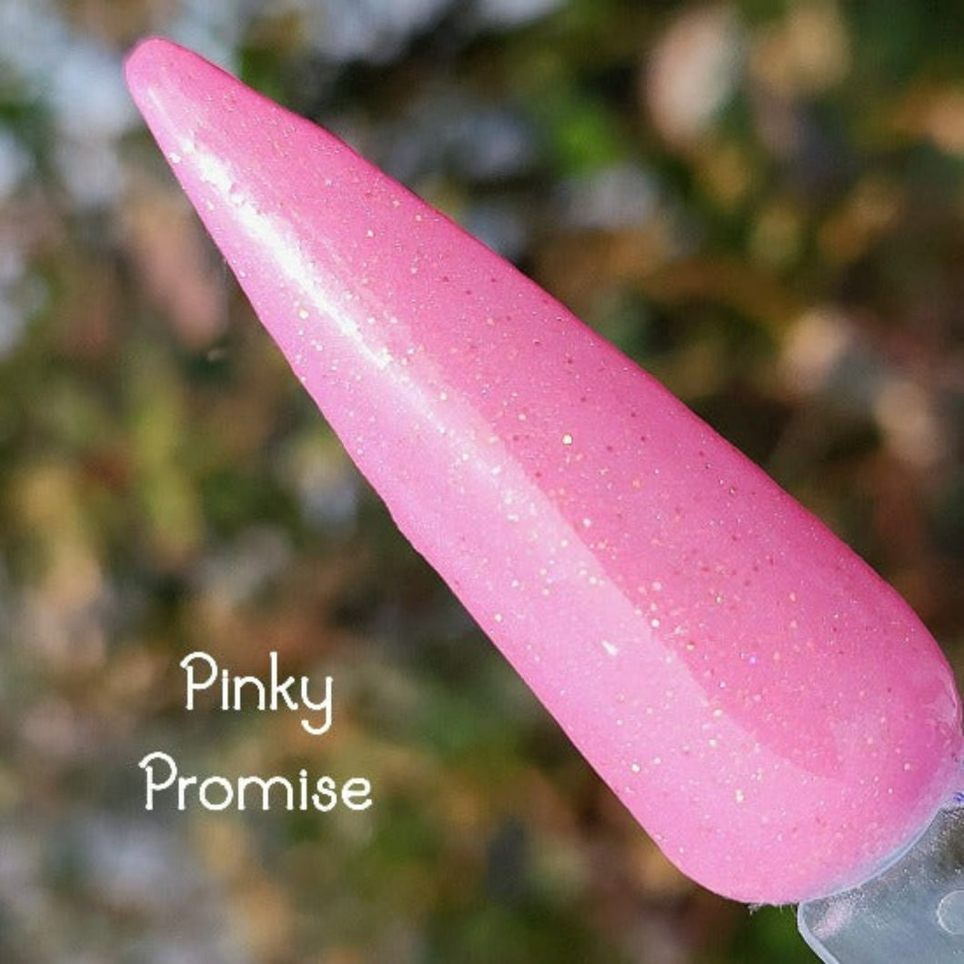 Pinky Promise- Pink Shimmer Nail Dip Powder
