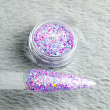 Load image into Gallery viewer, Rainbows &amp; Unicorns- Pastel Glitter Nail Dip Powder
