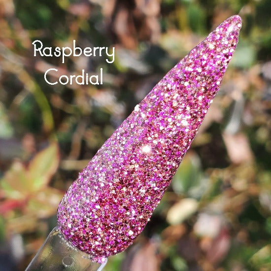 Raspberry Cordial- Pink and Brown Nail Dip Powder