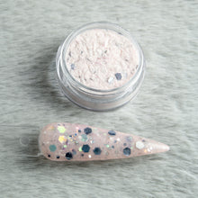 Load image into Gallery viewer, Rosie&#39;s Quartz- Pink and Gray Glitter Nail Dip Powder
