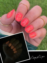 Load image into Gallery viewer, Anemone -Neon Coral Glow Nail Dip Powder
