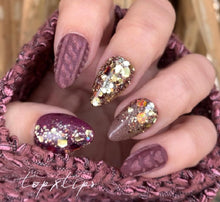 Load image into Gallery viewer, 11.17 Ultra - Champagne, Brown and Gold Chunky Glitter Nail Dip Powder

