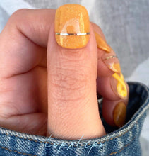 Load image into Gallery viewer, Cheers- Yellow/Gold Shimmer with Silver and Gold holographic Glitter Nail Dip Powder
