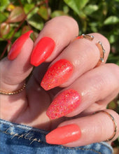 Load image into Gallery viewer, Persimmon Punch - Coral/Pink Nail Dip Powder
