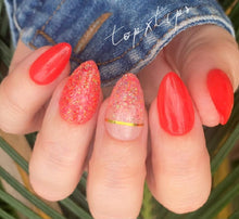 Load image into Gallery viewer, Persimmon Punch - Coral/Pink Nail Dip Powder
